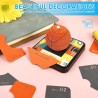 Calendrier 3D 2026 - Calendrier de bureau 365 jours avec lumières et socle - Utilisez des sculptures en papier d'art - Calendrie