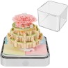 Calendrier 3D 2026 - Calendrier de bureau 365 jours avec lumières et socle - Utilisez des sculptures en papier d'art - Calendrie