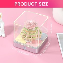 Calendrier 3D 2026 - Calendrier de bureau 365 jours avec lumières et socle - Utilisez des sculptures en papier d'art - Calendrie