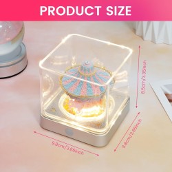 Calendrier 3D 2026 - Calendrier de bureau 365 jours avec lumières et socle - Utilisez des sculptures en papier d'art - Calendrie