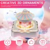 Calendrier 3D 2026 - Calendrier de bureau 365 jours avec lumières et socle - Utilisez des sculptures en papier d'art - Calendrie