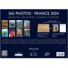 DRAEGER PARIS | Coffret Agenda éphéméride Yvon France janvier-dec 2024 | Socle bambou | 365 jours 365 feuillets | Agenda bureau 