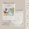 Kokonote - Calendrier de Bureau 2026 Self Care Club | Calendrier Mensuel 15x20cm - De Janvier à Décembre 2026