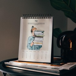 Kokonote - Calendrier de Bureau 2026 Self Care Club | Calendrier Mensuel 15x20cm - De Janvier à Décembre 2026