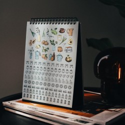 Kokonote - Calendrier de Bureau 2026 Self Care Club | Calendrier Mensuel 15x20cm - De Janvier à Décembre 2026