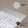 Timr Calendrier de table Timr en acier inoxydable à poser I pour 2 ans 2026/2027 I Bloc calendrier 3 mois magnétique I multiling