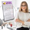 Calendrier de table Timr en acier inoxydable à poser I Motif abeilles I pour 2 ans 2026/2027 I Format portrait 105 x 230 mm I Vu