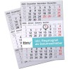 Timr Remplaçant Calendrier 2026 et 2027 avec anneau I Magnétique I Pour calendrier de table en acier inoxydable brossé I Idée ca