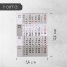 Timr Calendrier de remplacement 4 mois 2026 et 2027 I Magnétique I Pour calendrier de bureau en acier inoxydable brossé I Idée c