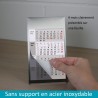 Timr Calendrier de remplacement 4 mois 2026 et 2027 I Magnétique I Pour calendrier de bureau en acier inoxydable brossé I Idée c