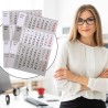 Timr Calendrier de remplacement 4 mois 2026 et 2027 I Magnétique I Pour calendrier de bureau en acier inoxydable brossé I Idée c