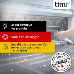 Timr Calendrier de remplacement 4 mois 2026 et 2027 I Magnétique I Pour calendrier de bureau en acier inoxydable brossé I Idée c