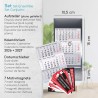 Calendrier de table Timr en acier inoxydable à poser I Citations de bureau I pour 2 ans 2026/2027 I Bloc calendrier 3 mois avec 