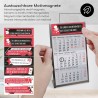 Calendrier de table Timr en acier inoxydable à poser I Citations de bureau I pour 2 ans 2026/2027 I Bloc calendrier 3 mois avec 