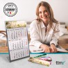Calendrier de table Timr en acier inoxydable à poser I Motifs nature I pour 2 ans 2026/2027 I Bloc calendrier 3 mois avec aimant