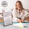 Calendrier de table Timr en acier inoxydable à poser I pour 2 ans 2026/2027 I Citations de bureau et jeux de mots I Vue sur 3 mo