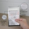 Timr calendrier de remplacement 2026 et 2027 I Magnétique I Pour calendrier de table en acier inoxydable brossé I Idée cadeau po