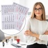 Timr calendrier de remplacement 2026 et 2027 I Magnétique I Pour calendrier de table en acier inoxydable brossé I Idée cadeau po