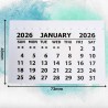 Lot de 25 mini blocs de calendrier 2026 – Calendrier en papier blanc cousu pour cadeau personnalisé – Petit calendrier de bureau