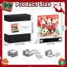 Calendrier 3D 2026, Calendrier Créatif avec Lumières & Maison de Neige de Noël, 3D Bloc-Notes en Papier Sculpté, Notes Autocolla