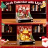 Calendrier 3D 2026, Calendrier Créatif avec Lumières & Maison de Neige de Noël, 3D Bloc-Notes en Papier Sculpté, Notes Autocolla