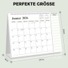 SKYDUE Calendrier de table 2025-2026 - De juillet 25 à décembre 26 - Calendrier de table 2026 - À poser - Calendrier mensuel 202