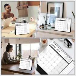 SKYDUE Calendrier de table 2025-2026 - De juillet 25 à décembre 26 - Calendrier de table 2026 - À poser - Calendrier mensuel 202