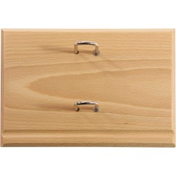 Exacompta - 35282E - Socle luxe en acajou pour bloc-pratic