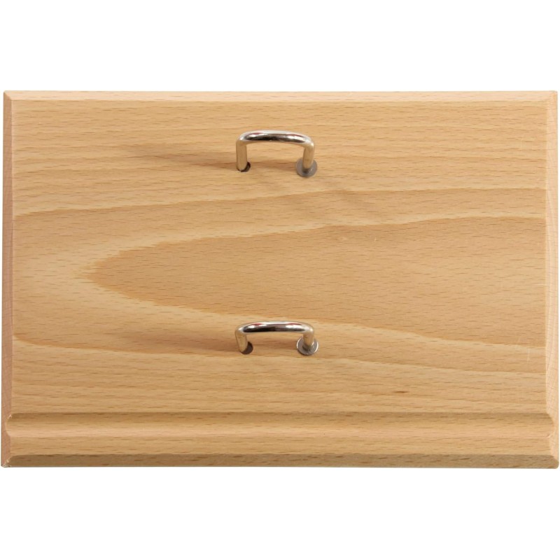Exacompta - 35282E - Socle luxe en acajou pour bloc-pratic