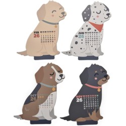 Mr. Wonderful - Desktop Calendar 2026 with Stand - DOG-lendar