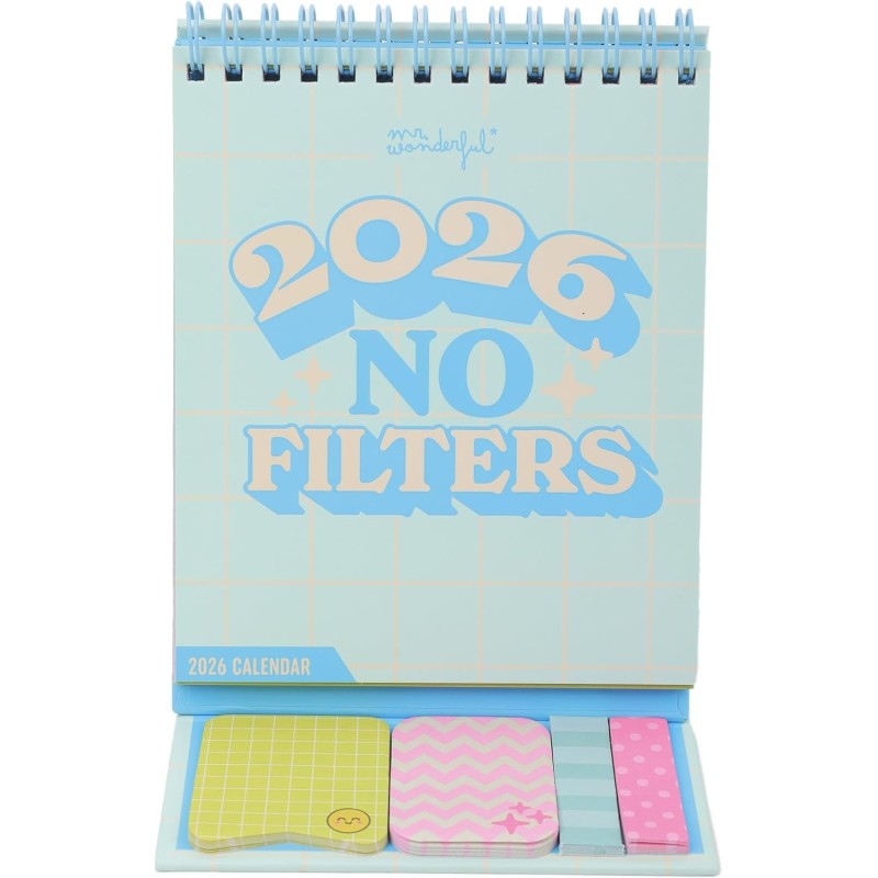 Mr Wonderful - Petit calendrier de bureau 2026 - No Filters