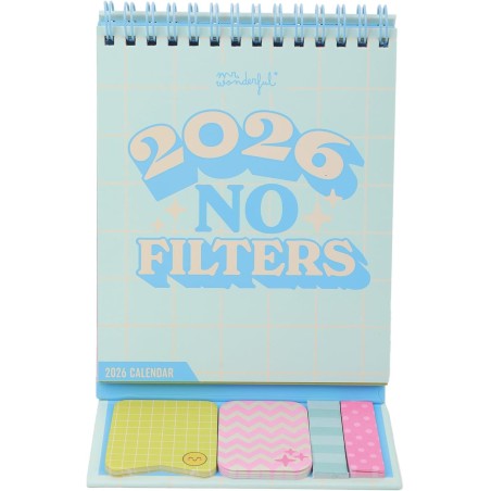 Mr Wonderful - Petit calendrier de bureau 2026 - No Filters