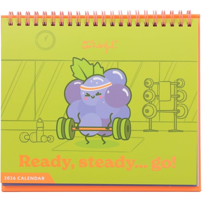 Mr. Wonderful - 2026 Desk Calendar - Ready, Steady... go!