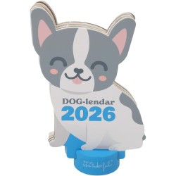 Mr. Wonderful - 2026 desk calendar with stand - Bulldog