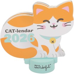 Mr. Wonderful - 2026 Desk Calendar with Stand - MEOW-lendar