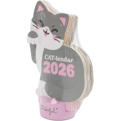Mr. Wonderful - 2026 Desk Calendar with Stand -CAT-lendar