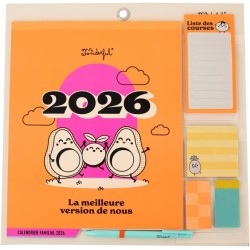 Mr. Wonderful - Calendrier mural magnétique familial 2026 - La meilleure version de nous