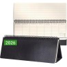 SIGEL C2680 Calendrier de bureau 2026, large, couverture rigide | Calendrier, Planificateur, Agenda hebdomadaire, Organisateur, 