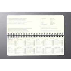 SIGEL C2680 Calendrier de bureau 2026, large, couverture rigide | Calendrier, Planificateur, Agenda hebdomadaire, Organisateur, 
