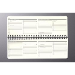 SIGEL C2680 Calendrier de bureau 2026, large, couverture rigide | Calendrier, Planificateur, Agenda hebdomadaire, Organisateur, 
