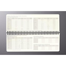 SIGEL C2680 Calendrier de bureau 2026, large, couverture rigide | Calendrier, Planificateur, Agenda hebdomadaire, Organisateur, 
