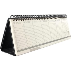 SIGEL C2680 Calendrier de bureau 2026, large, couverture rigide | Calendrier, Planificateur, Agenda hebdomadaire, Organisateur, 