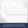 Häfft® Calendrier de bureau international 2026 horizontal "Starry Night" 1 semaine 2 pages, 29,8 x 11,6 cm, multilingue - durabl