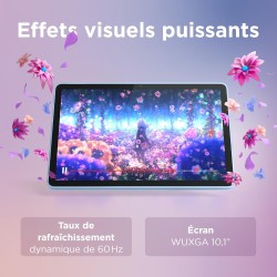 Lenovo tab - tablette tactile 10.1'' wuxga (mediatek helio g85, 8coeurs, ram 4go, 64go emmc 5.1, android 14, wifi5 + bleutooth) 