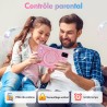 Tablette Enfants 7 Pouces, Android 13, 8Go RAM 64Go ROM, Tablette Tactile Octa-Core, 5MP+8MP Caméra HD, Contrôle Parental, Houss