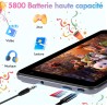 Tablette Enfants 7 Pouces, Android 13, 8Go RAM 64Go ROM, Tablette Tactile Octa-Core, 5MP+8MP Caméra HD, Contrôle Parental, Houss