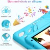 Tablette Enfants 7 Pouces, Android 13, 8Go RAM 64Go ROM, Tablette Tactile Octa-Core, 5MP+8MP Caméra HD, Contrôle Parental, Houss