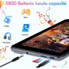 Tablette Enfants 7 Pouces Android 13, Octa-Core 8Go RAM 64Go ROM, 5800mAh Batterie, 5MP+8MP Caméra HD, Contrôle Parental, Housse