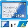 Tablette android 15 10 pouces avec 30go ram+tf 2to,octa-core/gms,gemini ai/widevine l1,wifi 6/bleutooth 5.0,5mp+8mp/1280*800, co