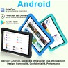 Tablette android 15 10 pouces avec 30go ram+tf 2to,octa-core/gms,gemini ai/widevine l1,wifi 6/bleutooth 5.0,5mp+8mp/1280*800, co